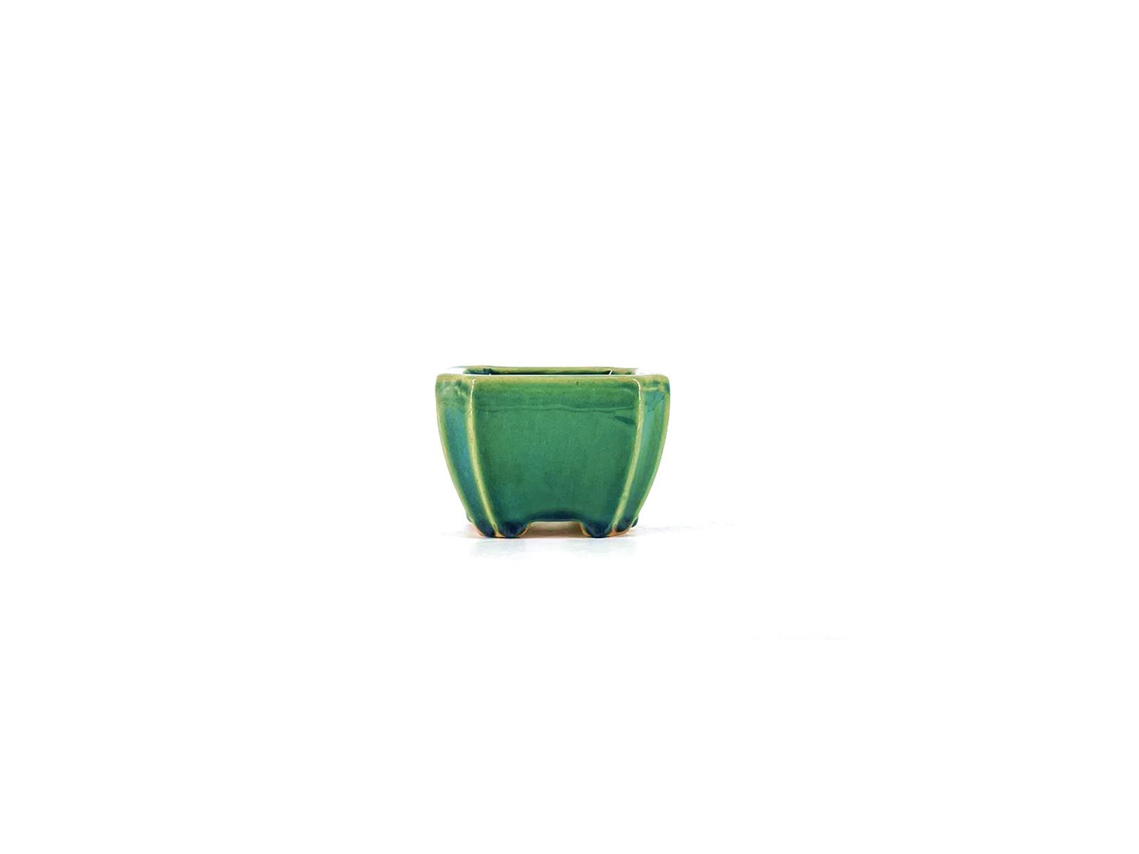 Tiesto cuadrado 9,5 cm verde BG218