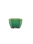 Tiesto cuadrado 9,5 cm verde BG218