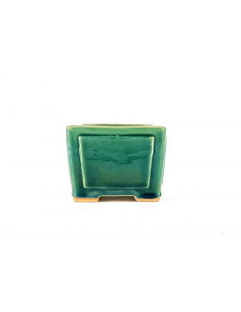 Tiesto cuadrado semicascada 10,5 cm verde BG229/1