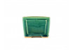 Tiesto cuadrado semicascada 10,5 cm verde BG229/1