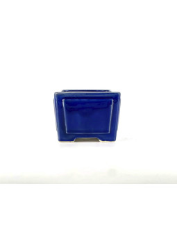 Tiesto cuadrado semicascada 10,5 cm azul BG229/1