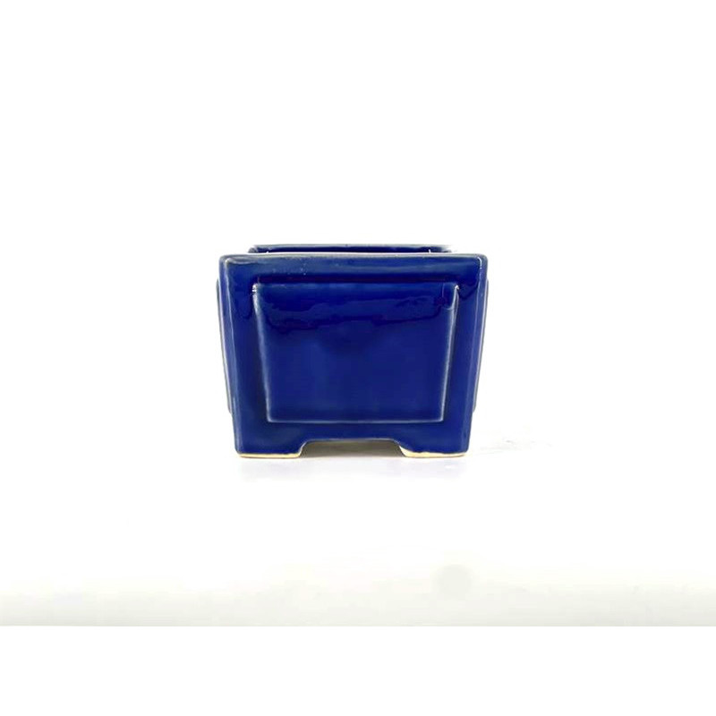 Tiesto cuadrado semicascada 10,5 cm azul BG229/1
