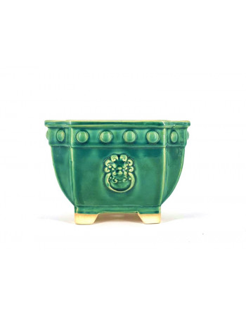 Tiesto cuadrado 22 cm verde BG241/2
