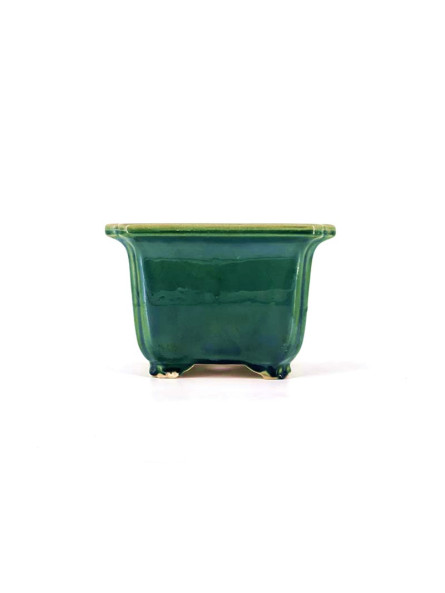 Tiesto cuadrado semicascada 20,5 cm verde BG242