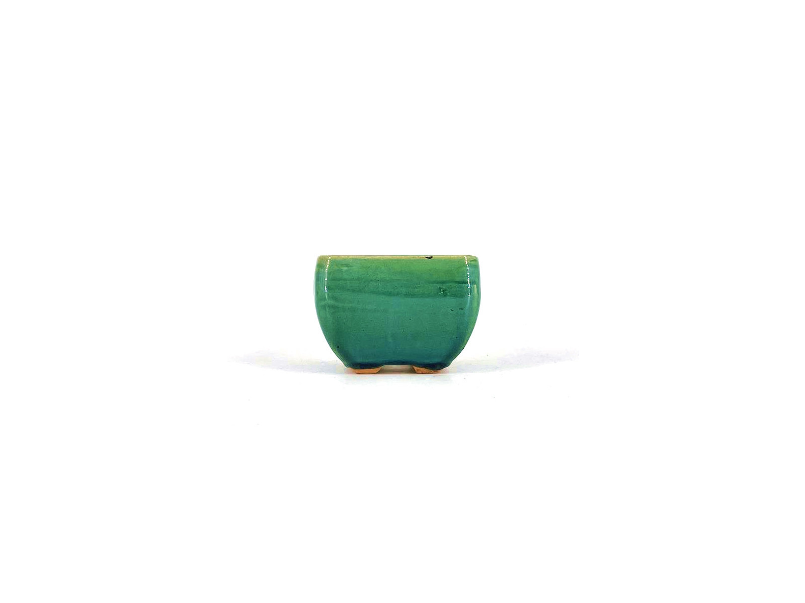 Tiesto cuadrado 10,5 cm verde BG233