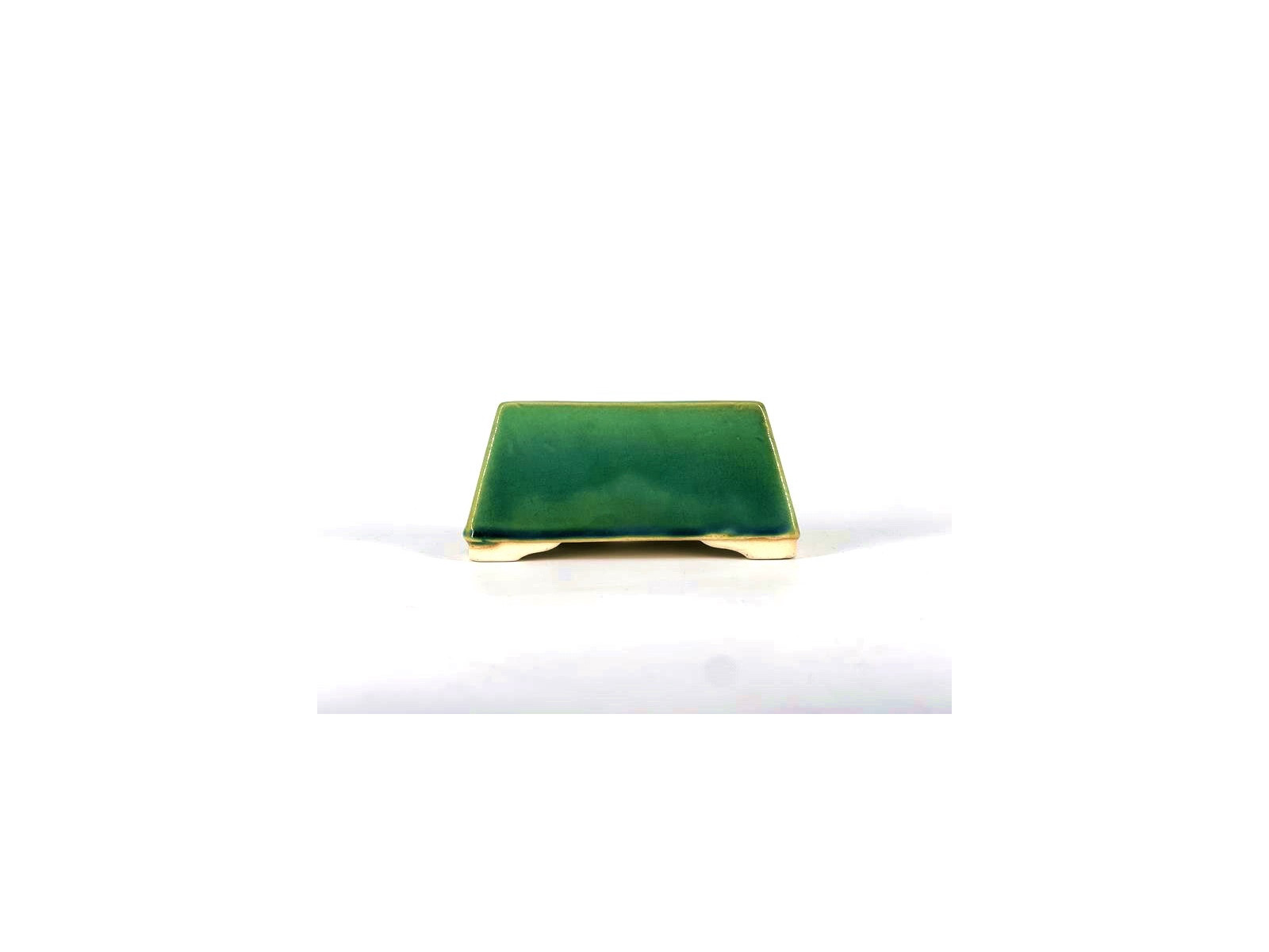 Tiesto cuadrado 13 cm verde BG228