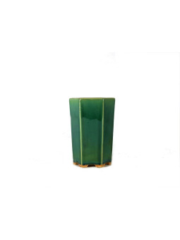 Tiesto hexagonal cascada 11 cm verde BG235