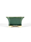 Tiesto cuadrado cascada 16,5 cm verde BG223