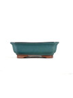 Tiesto rectangular 21 cm Yixing verde BG300/2