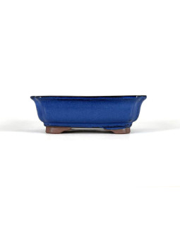 Tiesto rectangular 21 cm Yixing azul BG300/1