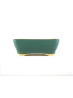 Tiesto rectangular 16 cm  verde agua BG254/3