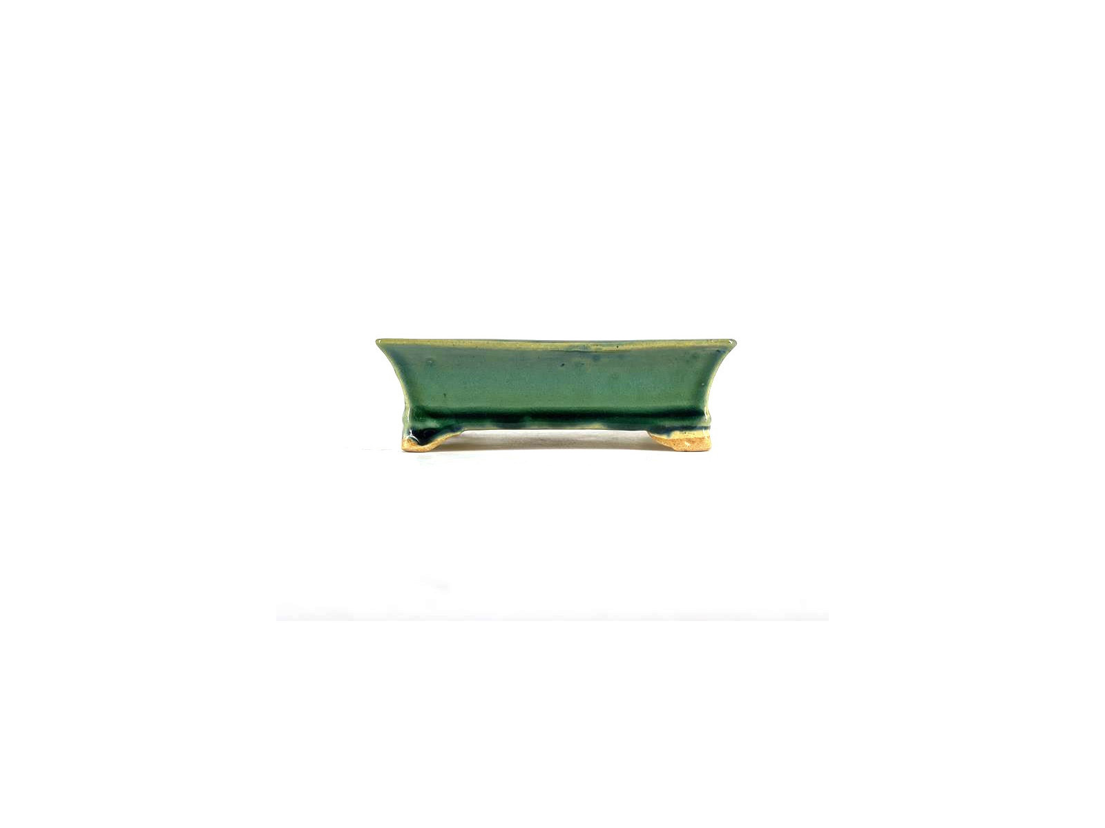 Tiesto rectangular 15 cm Yixing verde BG299