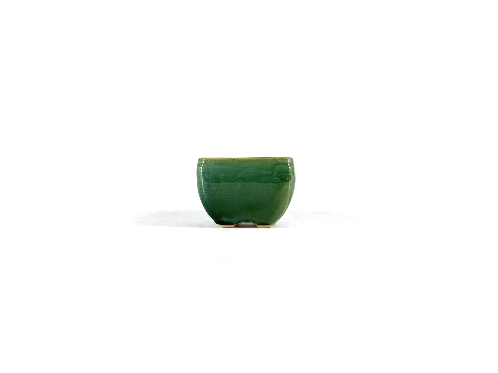 Tiesto cuadrado 10 cm verde BG217/2