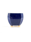 Tiesto cuadrado cascada 14 cm azul BG224