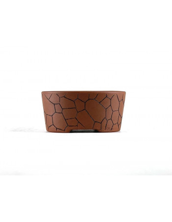 Tiesto ovalado 8 cm Yixing sin esmaltar BG162
