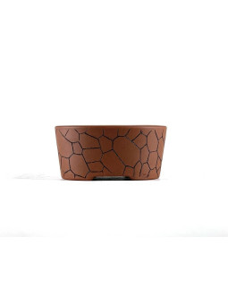 Tiesto ovalado 8 cm Yixing sin esmaltar BG162