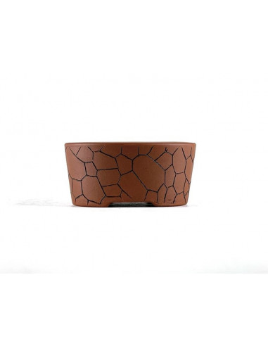Tiesto ovalado 8 cm Yixing sin esmaltar BG162