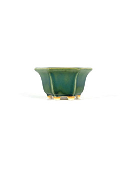 Tiesto hexagonal 11,5 cm verde BG240/1