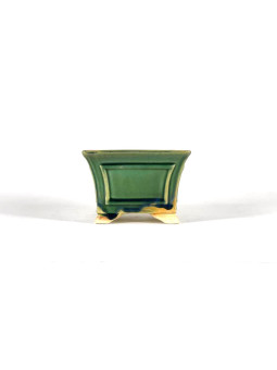 Tiesto cuadrado cascada 14,5 cm verde BG222