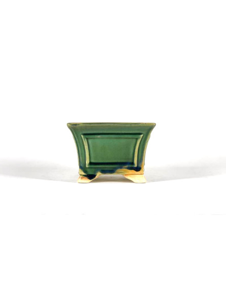 Tiesto cuadrado cascada 14,5 cm verde BG222