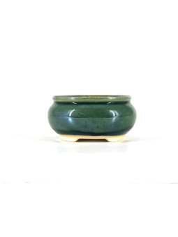 Tiesto redondo 11 cm verde BG248/2