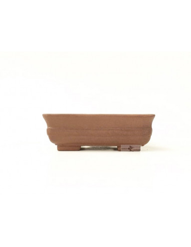 Tiesto rectangular 16 cm Yixing sin esmaltar 13275/2 para bonsai