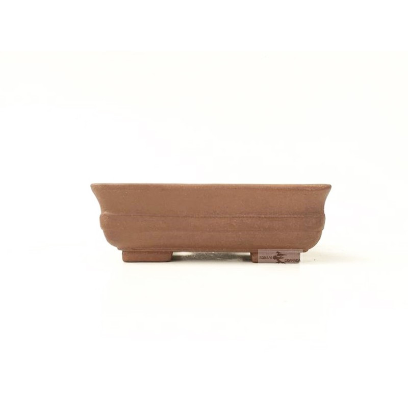 Tiesto rectangular 16 cm Yixing sin esmaltar 13275/2 para bonsai