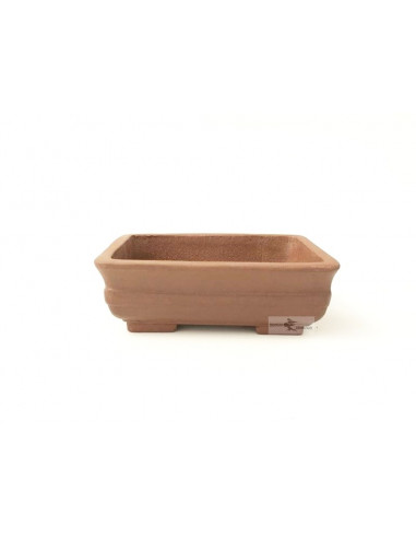 Tiesto rectangular 16 cm Yixing sin esmaltar 13275/2 para bonsai