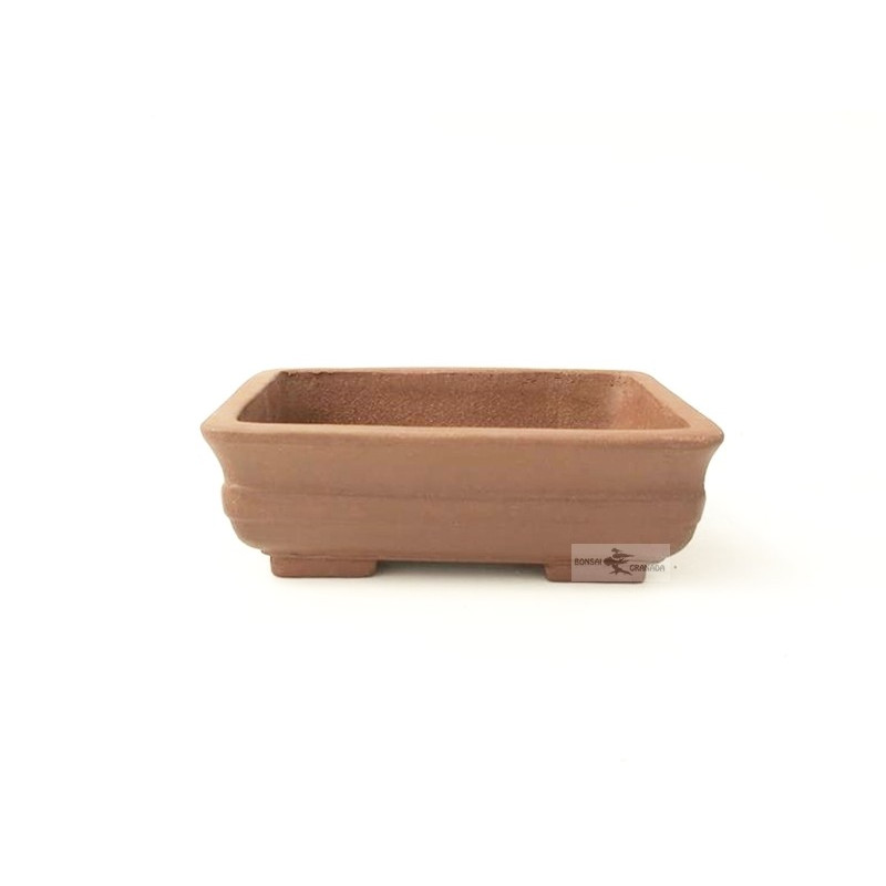 Tiesto rectangular 16 cm Yixing sin esmaltar 13275/2 para bonsai