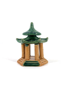 Figura Pagoda 11 cm Verde  F17A