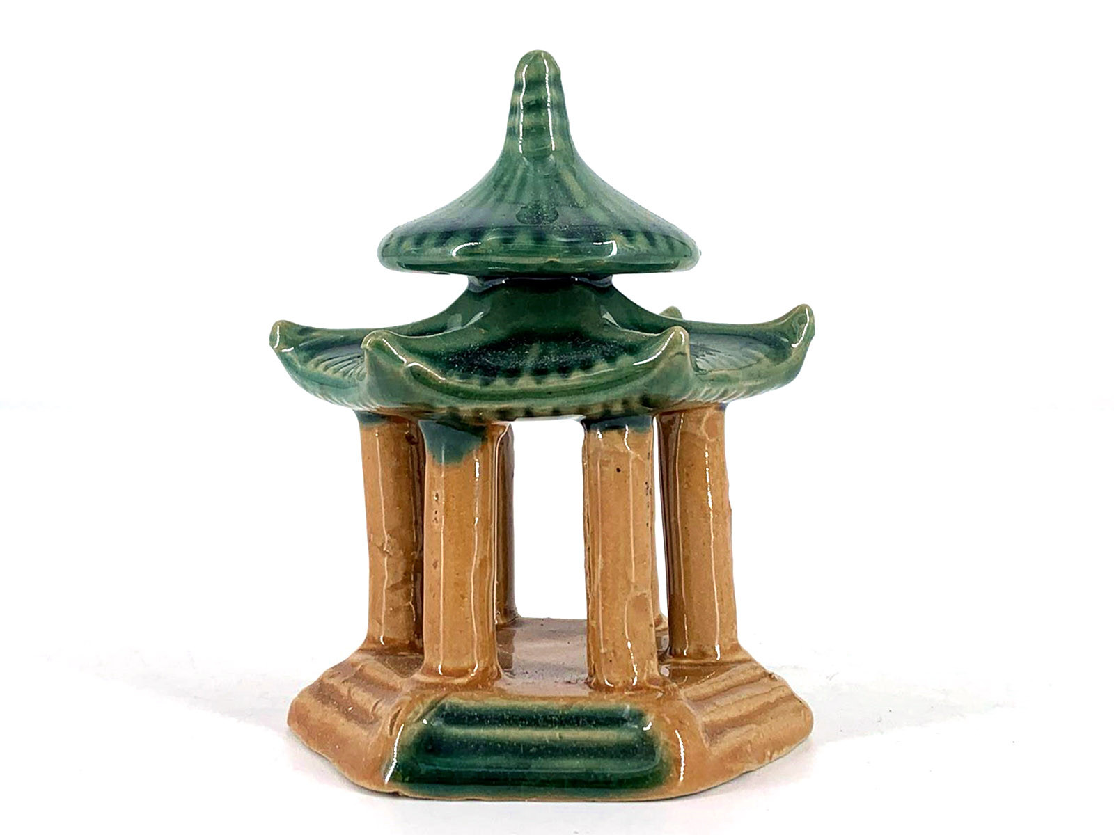 Figura Pagoda 11 cm Verde  F17A