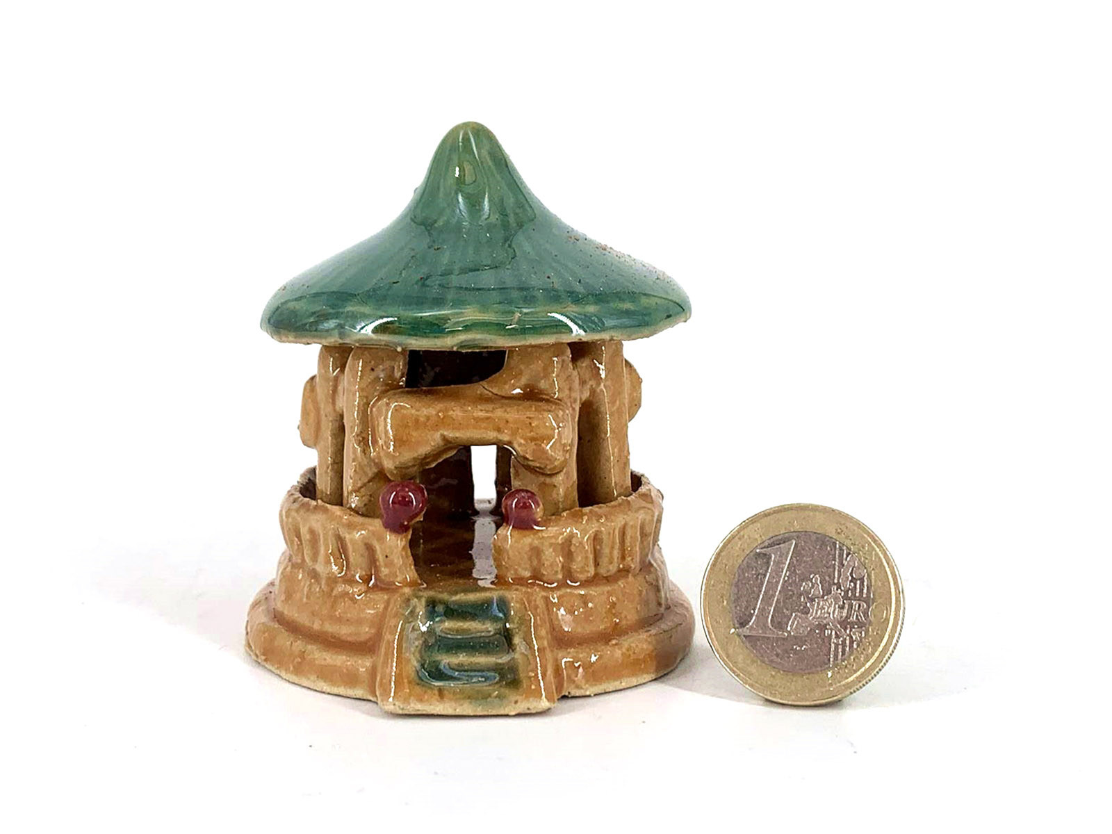 Figura Pagoda 7 cm Verde F32B