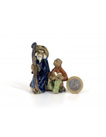 Figura Anciano y niño 6.5 cm F25/1