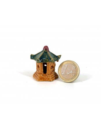 Figura Pagoda 3.5 cm verde F15/4