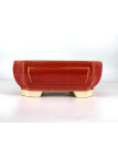 Tiesto rectangular 27 cm rojo CA33/1R