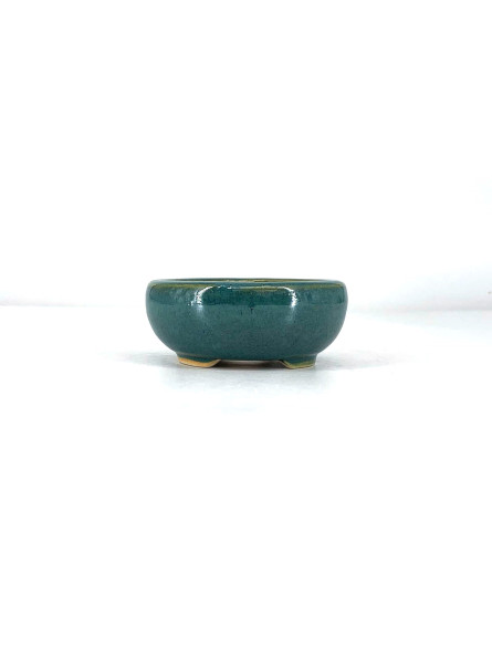 Tiesto redondo 9 cm verde agua CA24/3VA