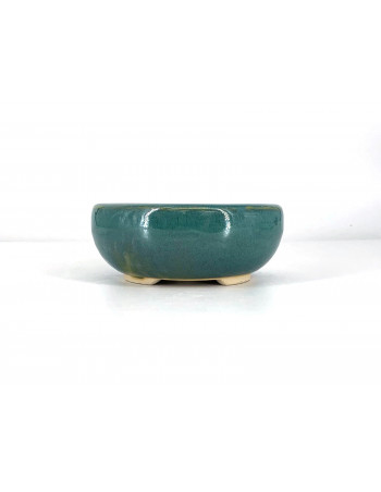 Tiesto redondo 13 cm verde agua CA24/2VA
