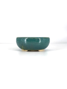 Tiesto redondo 13 cm verde agua CA24/2VA
