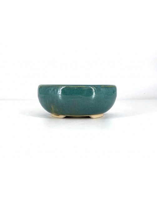 Tiesto redondo 13 cm verde agua CA24/2VA
