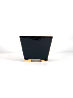 Tiesto cuadrado 13,5 cm marrón CA13M