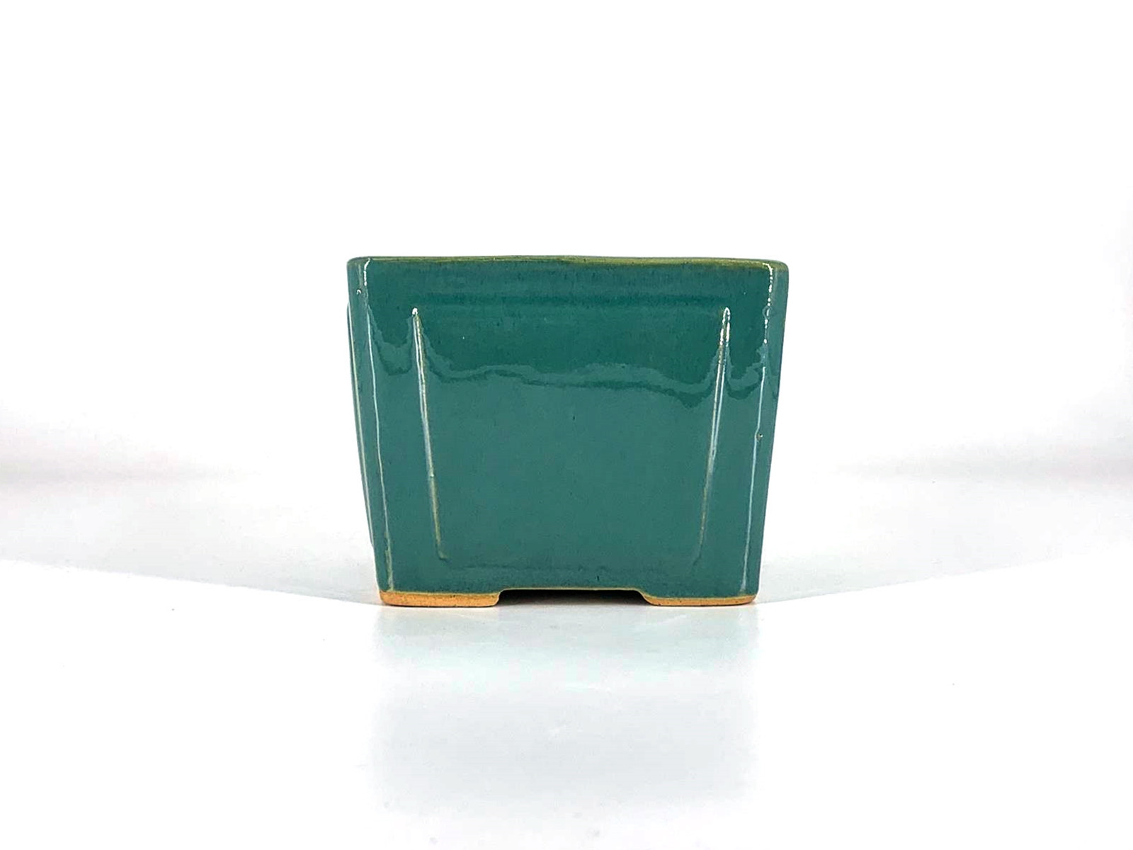 Tiesto cuadrado semicascada 14 cm verde agua CA14/1VA