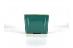 Tiesto cuadrado semicascada 14 cm verde agua CA14/1VA