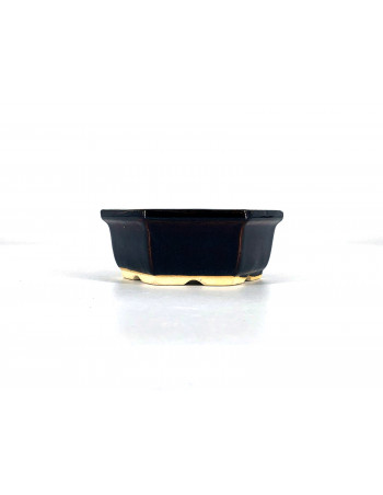 Tiesto hexagonal 12,5 cm marrón CA4M