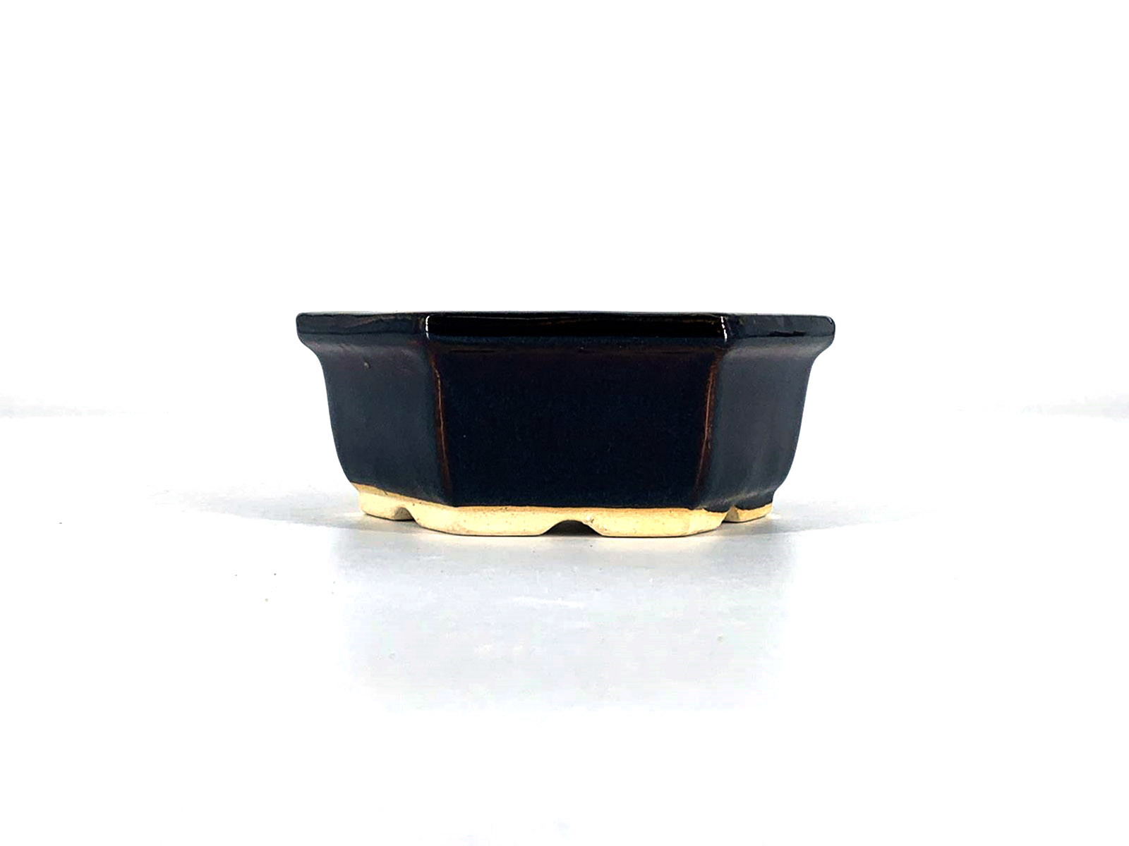 Tiesto hexagonal 12,5 cm marrón CA4M