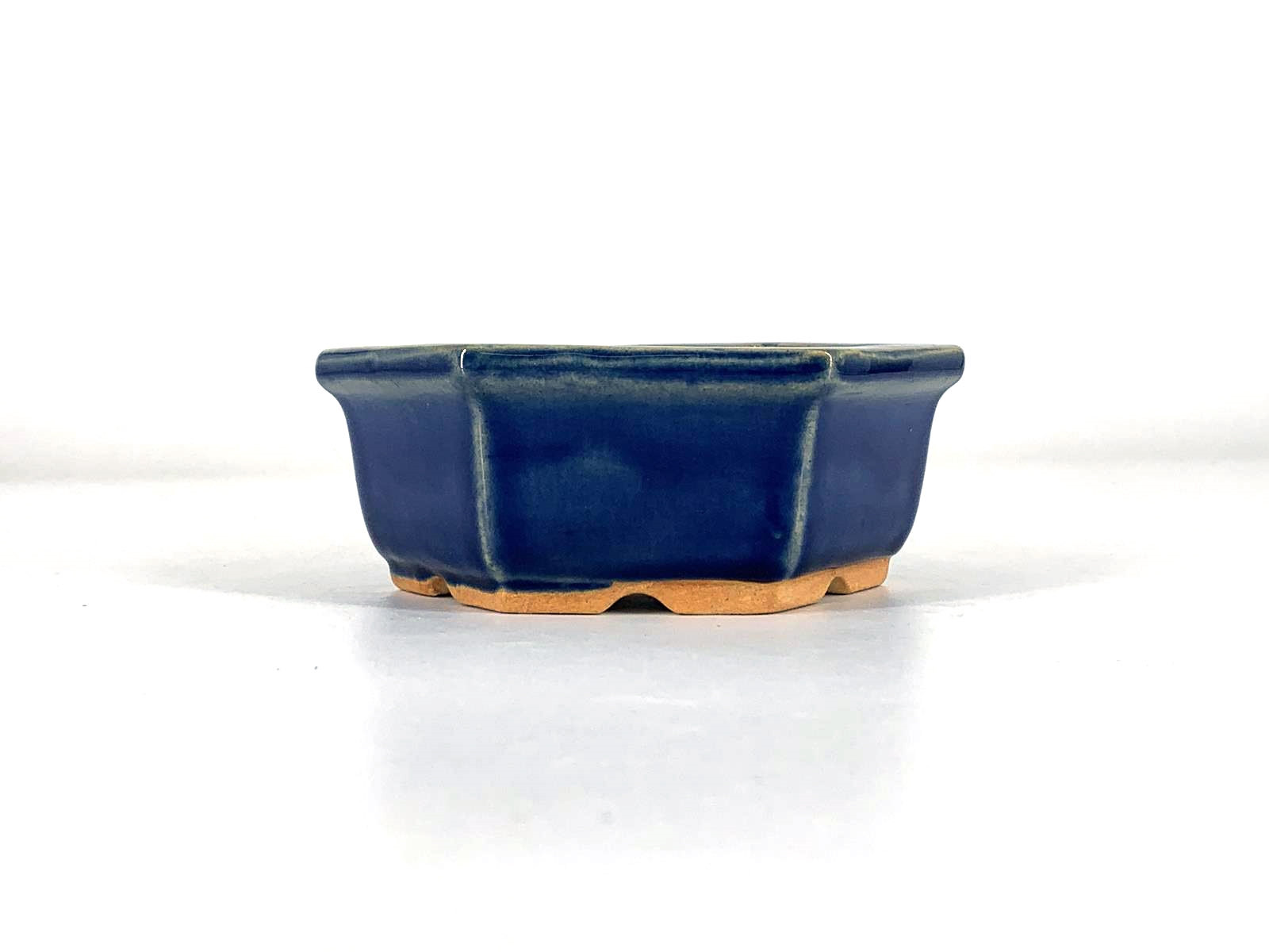 Tiesto hexagonal 12,5 cm azul CA4A
