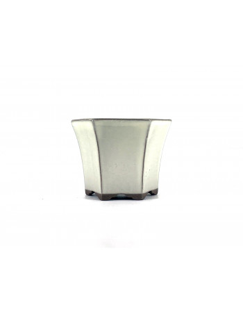 Tiesto hexagonal 8 cm crema Yokkachi JY1CR