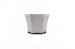 Tiesto hexagonal 8 cm blanco Yokkachi JY1BL