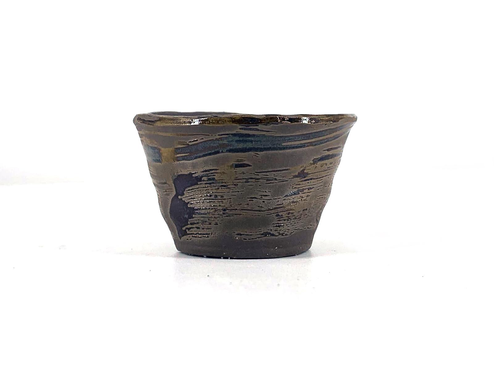 Tiesto redondo 8 cm marrón Yokkaichi JY3m