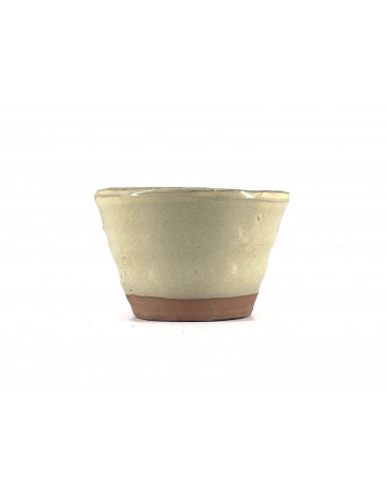 Tiesto redondo 8 cm crema Yokkaichi JY3c