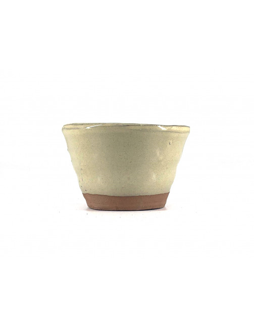Tiesto redondo 8 cm crema Yokkaichi JY3c